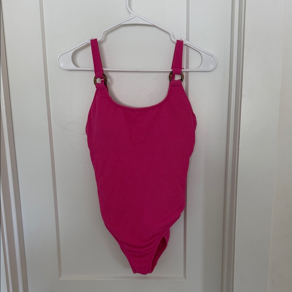 Pink Women's One Piece Swimsuit